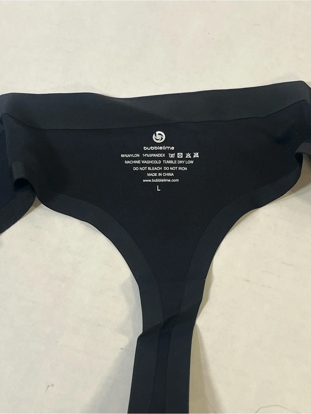 Seamless Black Thong Underwear - Bubblelime Set of 2